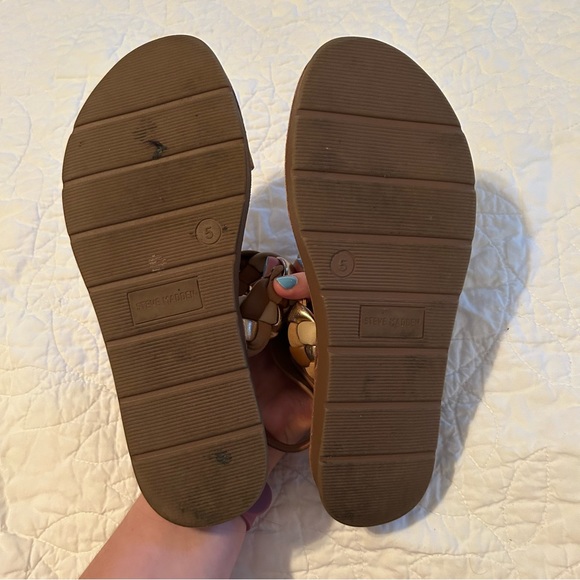 Steve Madden Bree Brown Braided Sandals - Picture 4 of 7